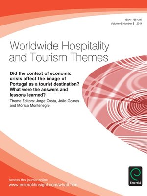 cover image of Worldwide Hospitality and Tourism Themes, Volume 6, Issue 5
